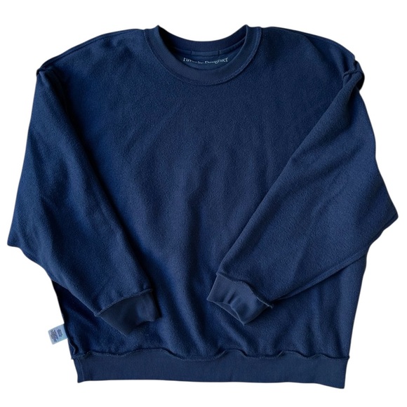 Favorite Daughter Sister Navy Blue Heart Crew Neck Pullover Sweatshirt Extra XL - Picture 4 of 15